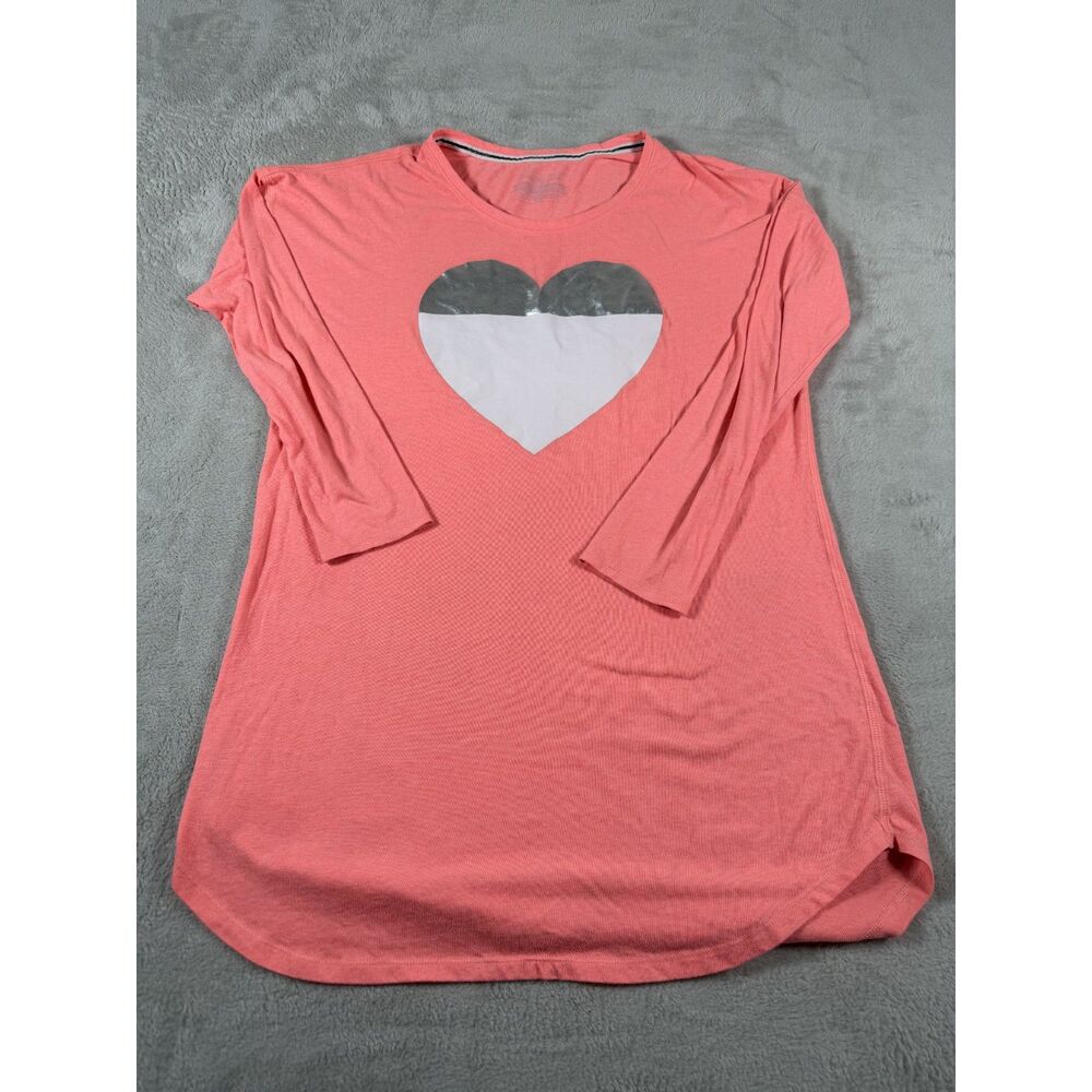 Victoria's Secret Long Sleeve Heart Night Gown